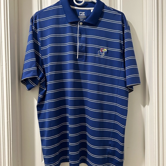 Cutter & Buck Kansas Jayhawks polo. Size Large - Picture 1 of 3